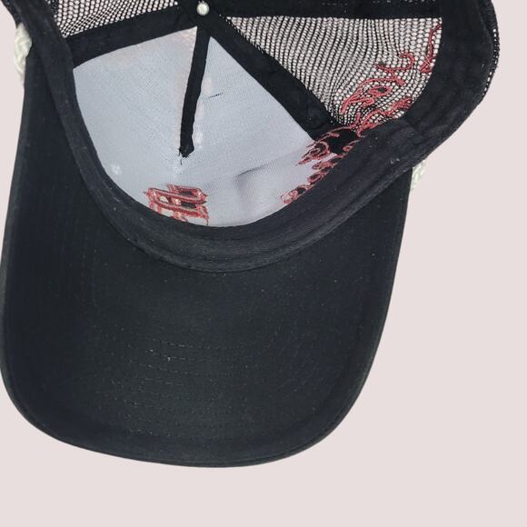 Stevenson Ranch Not My First Rodeo Snap Back Black Canvas Hat Trucker One Size - Picture 16 of 16